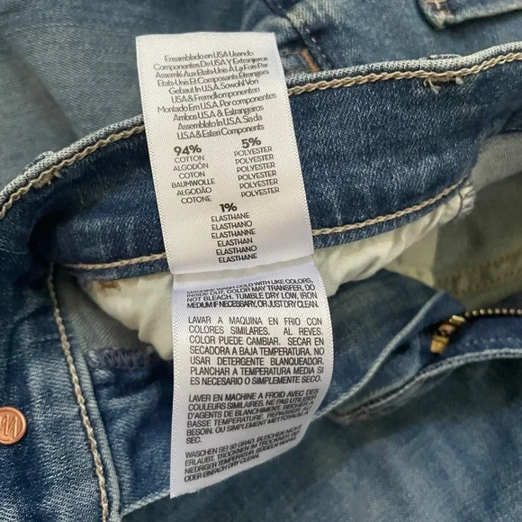 Mother The Hustler Ankle Fray Jeans Size 29 - Picture 11 of 15